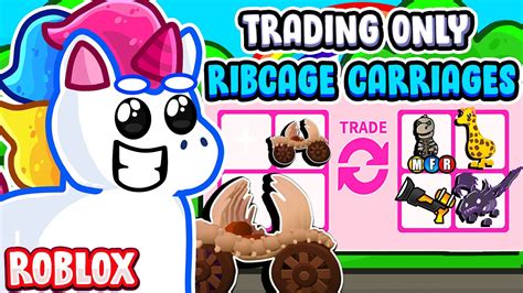 Trading Only Legendary Ribcage Carriages In Adopt Me Roblox Adopt Me