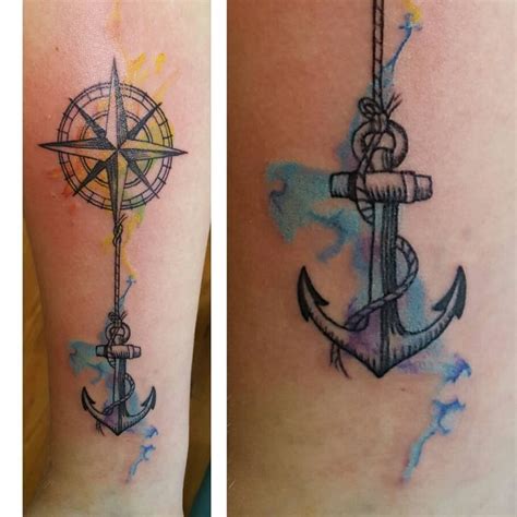 34 Best Anker Compass Tattoos For Women Images On