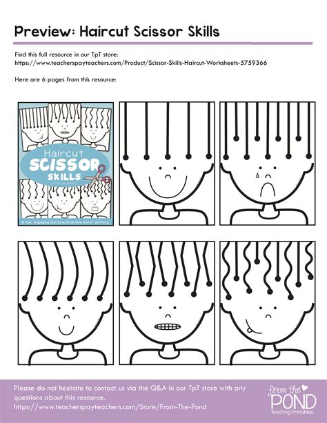 Printable Cutting Worksheets For Kids