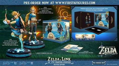 First 4 Figures Reveals New Breath Of The Wild Link And Zelda Statues