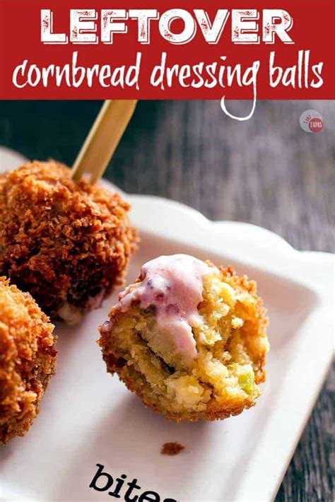 Cornbread is the greatest invention in the world! Use your leftovers to make Fried Cornbread Dressing Balls | Take Two Tapas | # ...