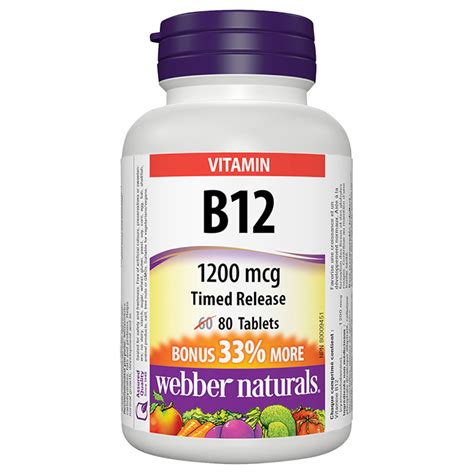 Webber B12 Vitamin 1200mcg Beta Pharmacy