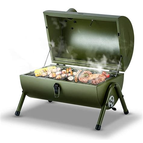 Ousgar Portable Charcoal Grill Small Outdoor Bbq Smoker Grill Picnic