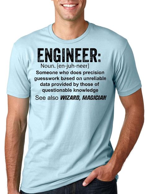 Engineer T Shirt Gift For Engineer Definition Tee Shirt Funny Etsy