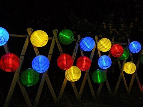 Multi Color Lantern String Lights Paper Lanterns Mini Oriental Style