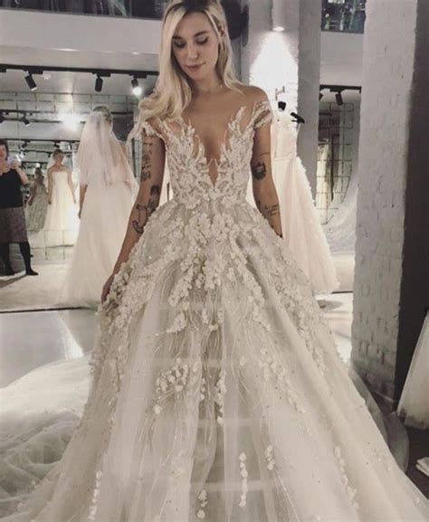 Marzia Bisognin Trying Wedding Dresses In 2019