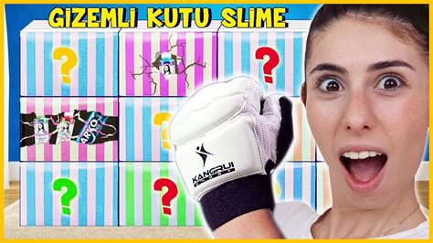 yanlış kutuyu seçme slime challenge gizemli kutu slaym dila kent youtube