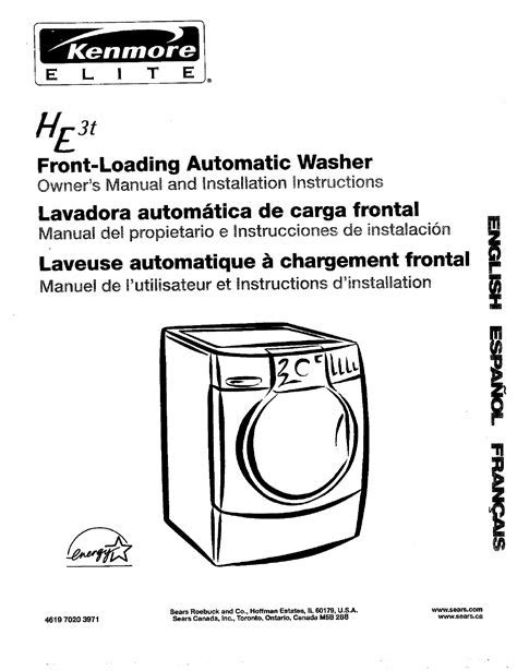 Kenmore 80 Series Washer Manual