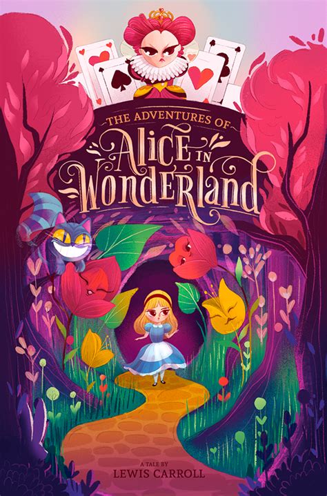 Alice In Wonderland Book Cover Behance