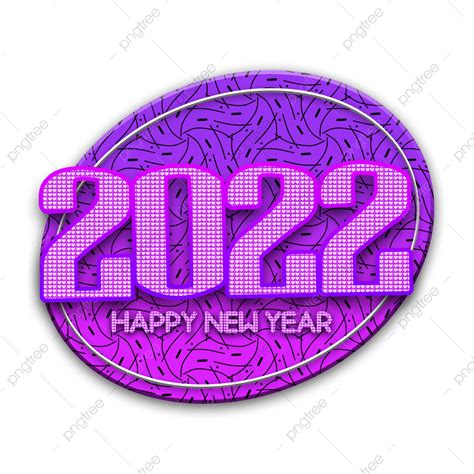 Happy New Year 2022 Best Creative Design With Transparent Background