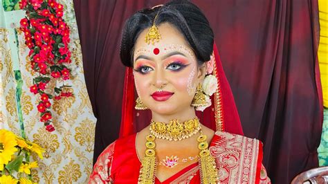 Bridal Makeover ️ ️ Bengali Bridal Our Class Demonstration Bridal Youtube Youtube