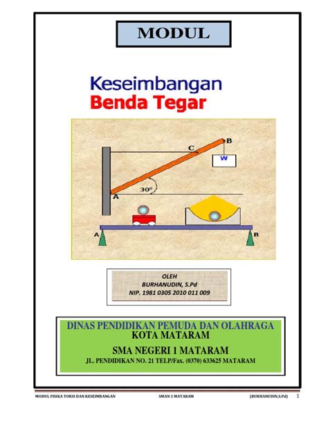 Contoh soal kesetimbangan benda tegar. Contoh Soal Kesetimbangan Benda Tegar - Helmi Kediris