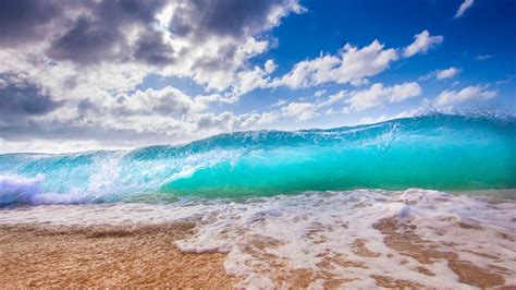 Download Wallpaper 1920x1080 Ocean Surf Foam Hawaii