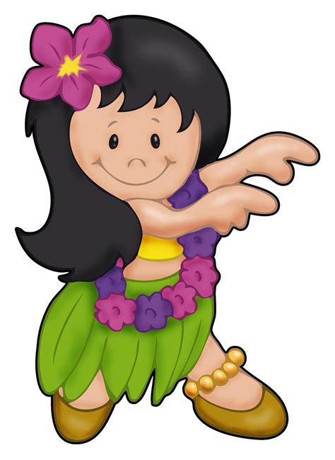 Hawaiian Girl Cartoon Clip Art 101 Clip Art