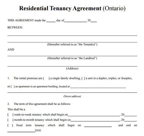 This document is a proof which allows a tenant people use tenancy agreement as a source for care or maintenance of property and also for solving irregular situations. FREE 16+ Printable Lease Agreement Templates in PDF | MS ...