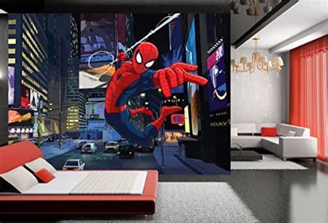 Wallandmore Xxl The Amazing Spiderman Wall Decal Mural For