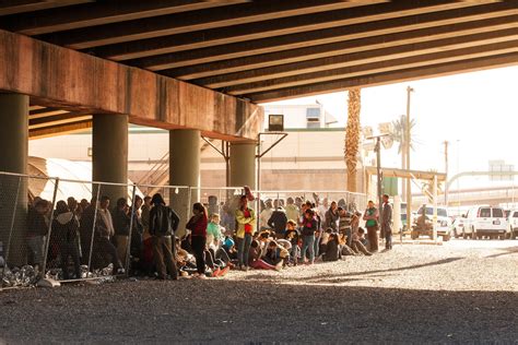 Migrants Held In Detention Center Under El Paso Texas Bridge Time