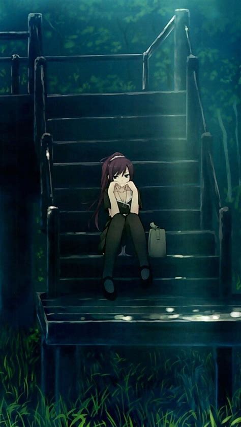 Anime Depressed Girls Wallpapers Wallpaper Cave