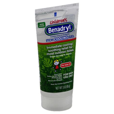 Benadryl Childrens Itch Cooling Gel 3 Oz Foods Co