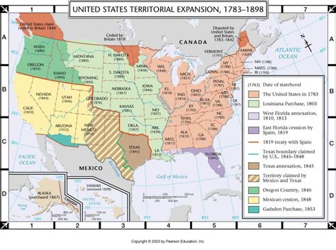 The United States Of America Territorial Expansion Vivid Maps