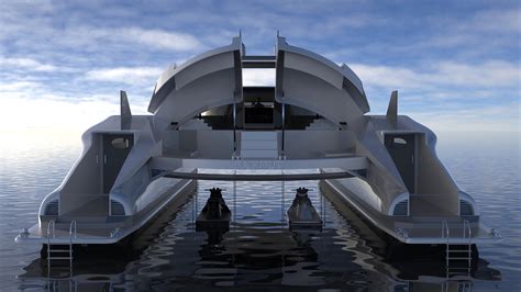 Amphibious Catamaran Can Effortlessly Float On Water And Then Drive On