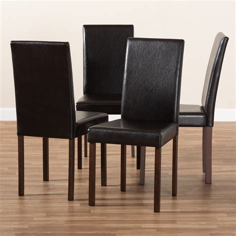 A quality dining chair needs to be comfortable, easy to clean and beautiful. Baxton Studio Andrew Modern Dining Chair (Set of 2 ...