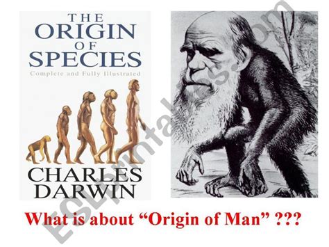 Esl English Powerpoints Darwin And His The Descent Of Man 1871 Modern View