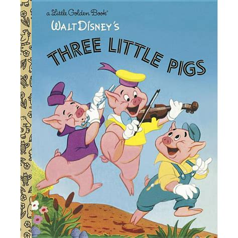 Little Golden Books Random House The Three Little Pigs Disney