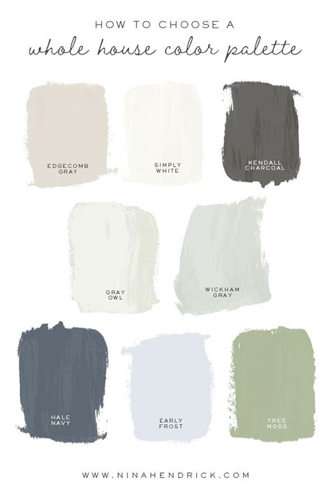 Whole House Color Palette How To Choose A Paint Color Scheme House