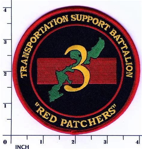 Usmc 3rd Transportation Support Battalion Red Patchers Marines 3d Tsb
