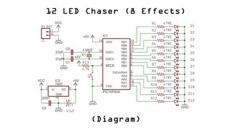 Led Chaser Circuit Electronics Projects Hub