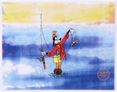 Walt Disney Goofy How To Fish 11x14 Animation Serigraph Pristine