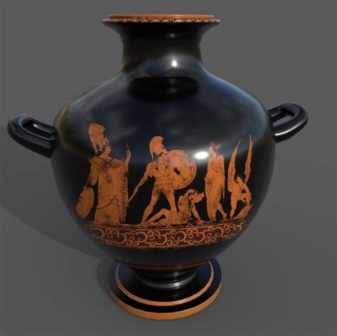 3d Asset Greek Amphora Cgtrader