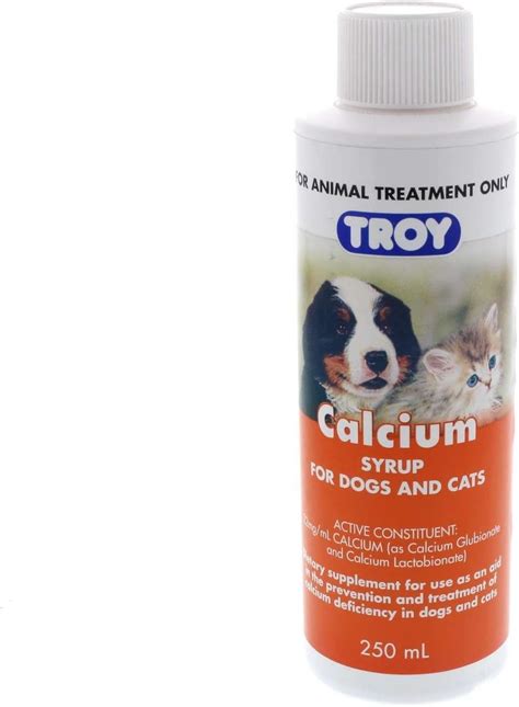 Troyilium Troy Calcium Syrup 250ml Amazonfr Animalerie