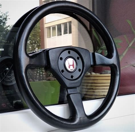 Honda Access Momo Zagato Design Leather Steering Wheel Rare Nsx Na Jdm