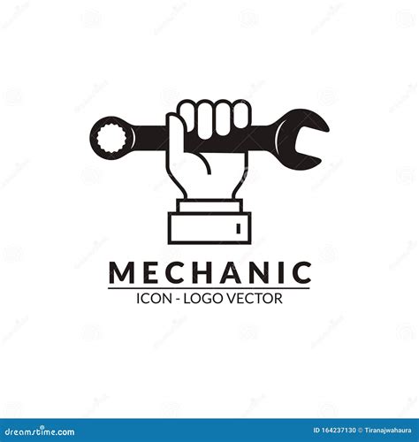 Mechanical Logo And Icons Vector Stock Vector Illustration Of