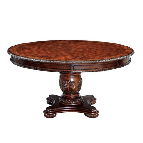 Tuscany Cm3845ch Rt Antique Cherry Traditional Formal Dining Table In