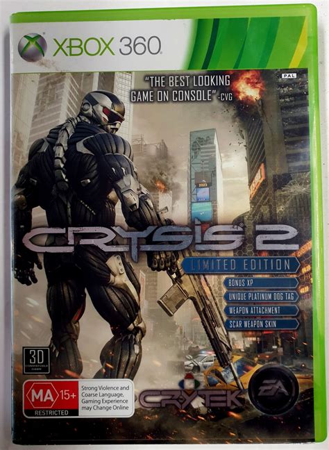 Crysis 2 Microsoft Xbox 360 Game Disc Includes Manual