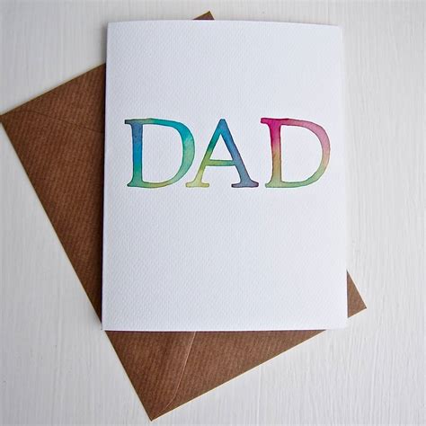 Homemade Birthday Cards For Father From Children Handmade Birthday