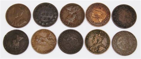 Sold Price 10 Early Date Foreign Copper Coins January 4 0123 11