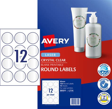 Avery Clear Printable Labels Printable World Holiday