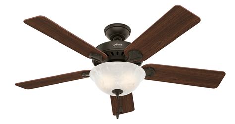 Hunter 52 Pros Best New Bronze Ceiling Fan With Light Kit And Pull