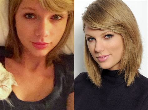 Taylor Swift No Makeup Before And After