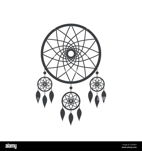 Dreamcatcher Icon Isolated On White Background Native American Indian