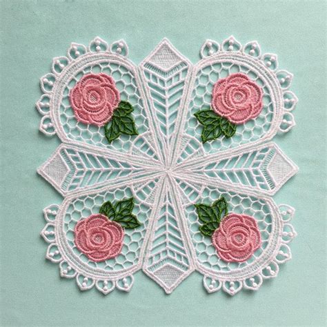 Fsl Tea Doily Free Standing Lace Machine Embroidery Designs Etsy
