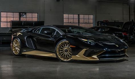 Black And Gold Lamborghini Aventador S Is One Of The Last Carscoops