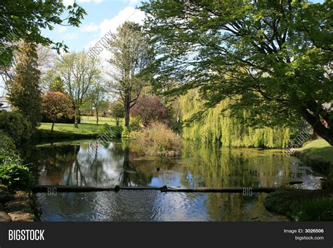 Scenic Pond Image And Photo Free Trial Bigstock