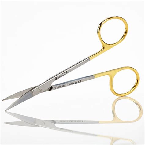 Iris Scissors 4 12 Curved Tungsten Carbide Dispomed