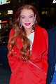 Lindsay Lohan arrive à la soirée Magic Hour sur un rooftop à New York ...