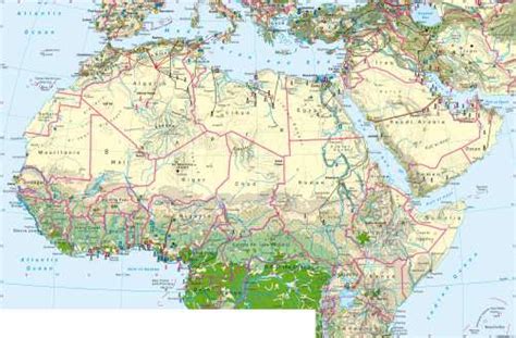 Map Of Northern Africa Map Of The World